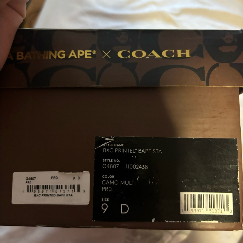 Bape X coach sneakers